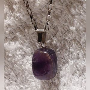 Amethyst pendent with Necklace
